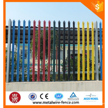2016 hot sale wholesale galvanized steel fence, euro fence, palisade fence